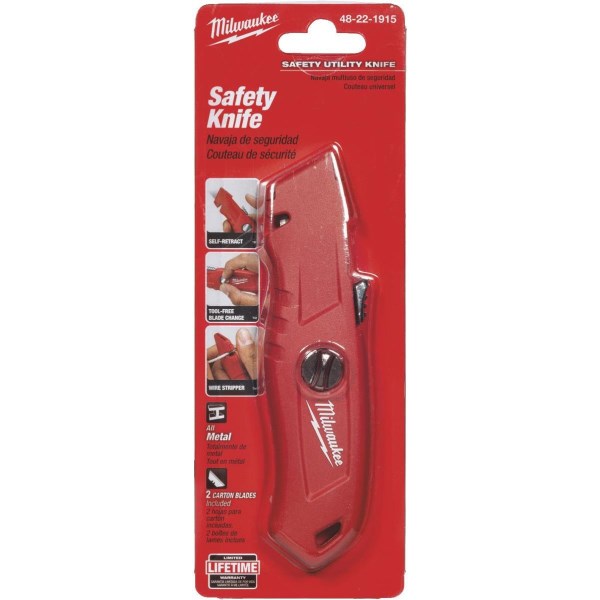 Milwaukee Self-Retracting Straight Utility Knife - Mc Mu