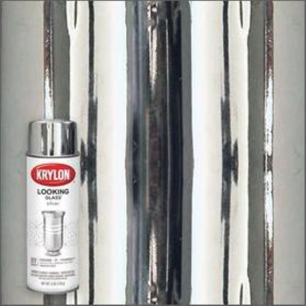 Krylon LOOKING GLASS 6 Oz. Reflective Spray Paint, Silver - Mc Mu