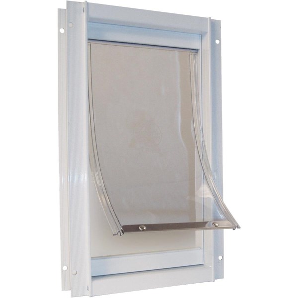 Ideal Pet 10-1/2 In. x 15 In. XL Aluminum White Pet Door - Mc Mu