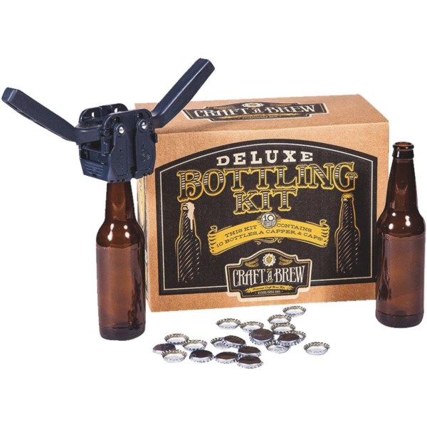 Craft A Brew Deluxe Beer Bottling Kit (10-Piece) - Mc Mu