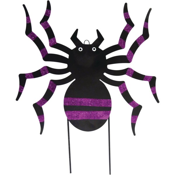 17.5 In. Metal Spider Halloween Yard Stake - Mc Mu