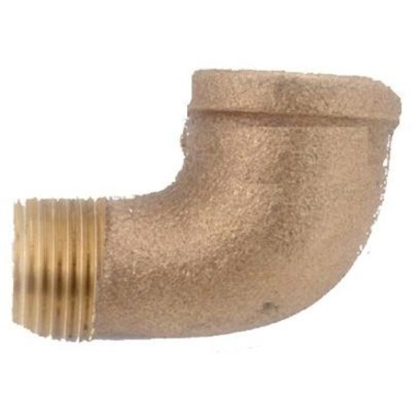Anderson Metals 1/2 In. 90 Deg. Red Brass Threaded Elbow (1/4 Bend) - Mc Mu