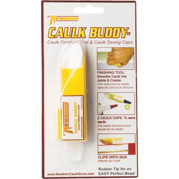Caulk Buddy Finishing Tool with 2 Nozzle Caps - Mc Mu
