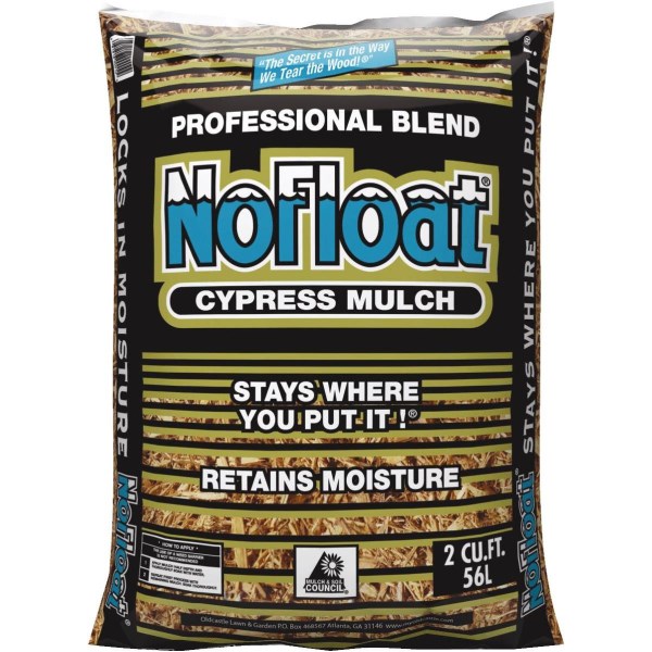 No Float 2 Cu. Ft. Rich Brown Cypress Mulch - Mc Mu