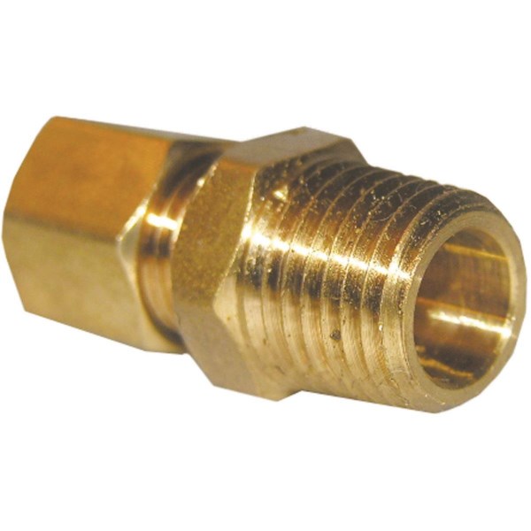 Lasco 1/4 In. C x 1/8 In. MPT Brass Compression Adapter - Mc Mu