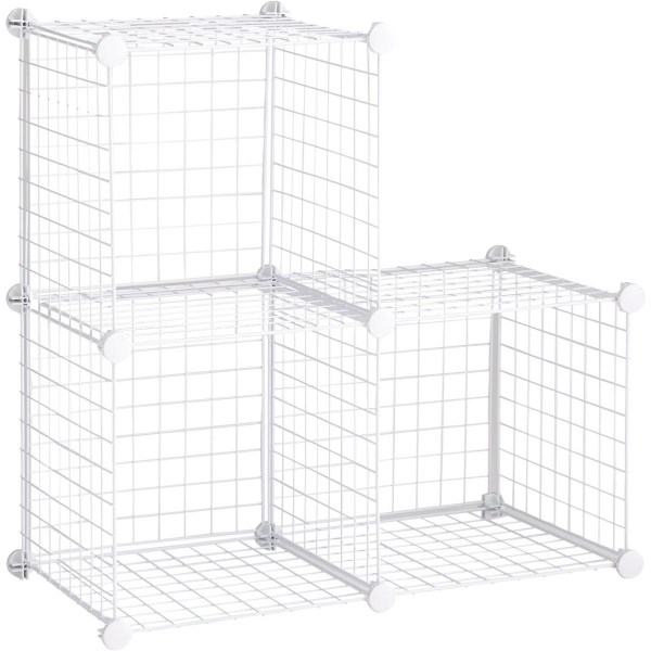 Rubbermaid  White 3-Cube Storage Stacker - Mc Mu