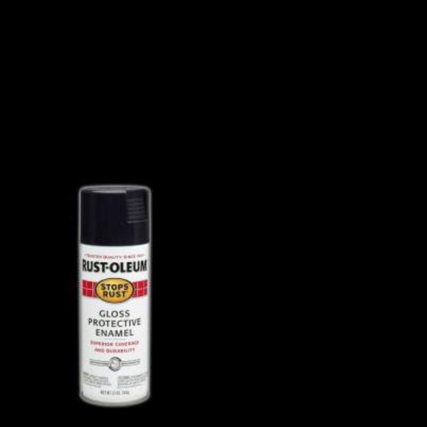 Rust-Oleum Stops Rust Gloss Black 12 Oz. Anti-Rust Spray Paint - Mc Mu