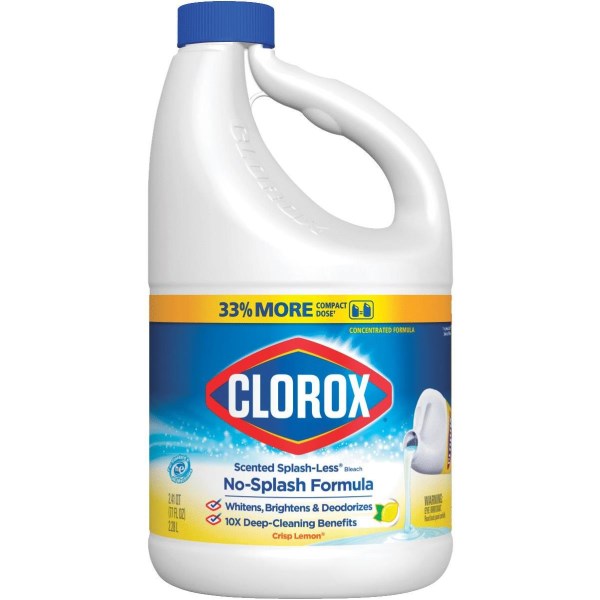 Clorox 77 Oz. Crisp Lemon Concentrated Splash-Less Liquid Bleach - Mc Mu
