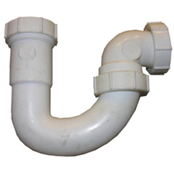 Lasco 1-1/2 In. or 1-1/4 In. White Plastic J-Bend - Mc Mu