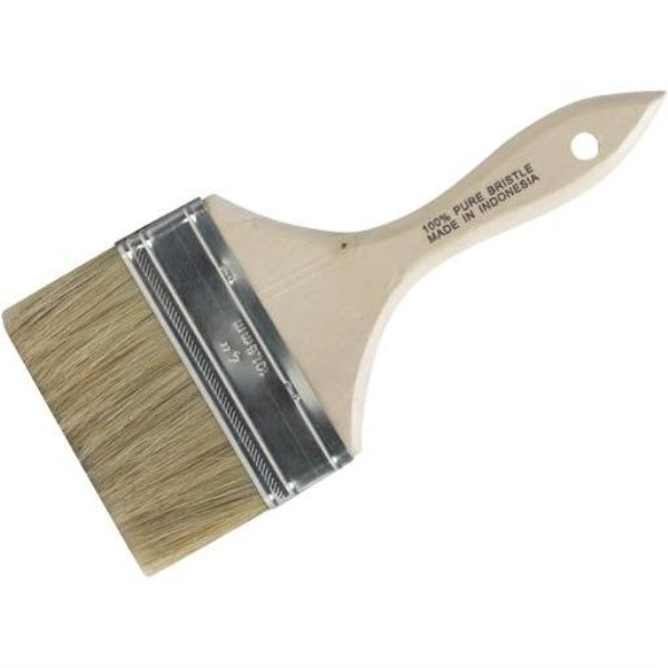 4 In. Flat Chip Wall Natural Bristle Paint Brush - Mc Mu