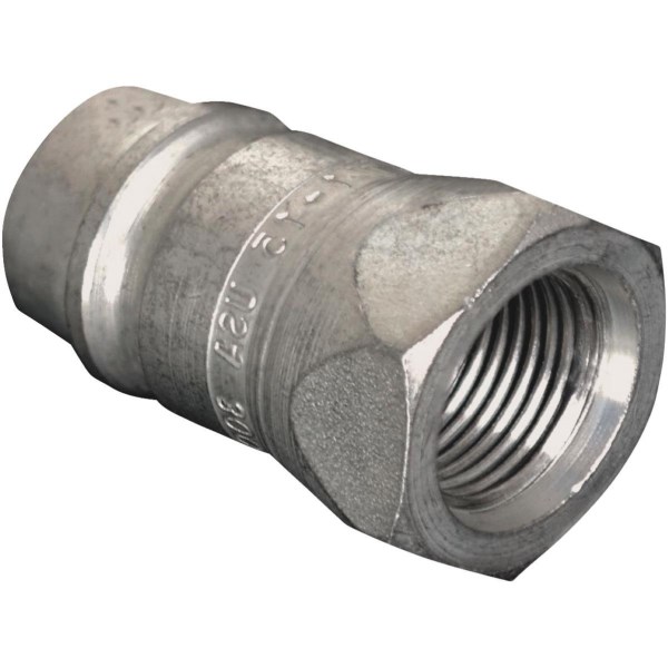 Apache 1/2 In. FNPT Zinc-Plated Brass Hydraulic Hose Male Tip - Mc Mu