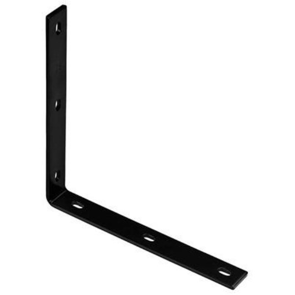 National Catalog 1151BC 12.25 In. x 1.5 In. Black Heavy-Duty Corner Brace - Mc Mu