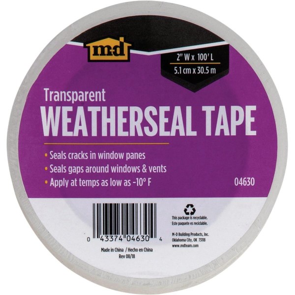 M-D 2 In. x 100 Ft. Transparent Weatherseal Tape - Mc Mu
