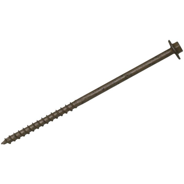 Simpson Strong-Tie 0.195 In. 6 In. Large Hex Washer Structure Screw (50 Ct.) - Mc Mu