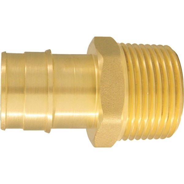 Apollo Retail 1 In. x 1 In. Brass Insert Fitting MIP Adapter Type A - Mc Mu