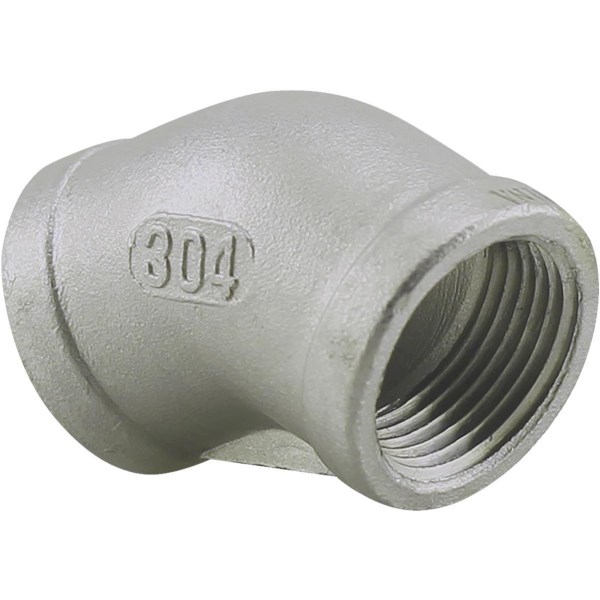 PLUMB-EEZE 3/4 In. FIP 45 Deg. Stainless Steel Elbow (1/8 Bend) - Mc Mu