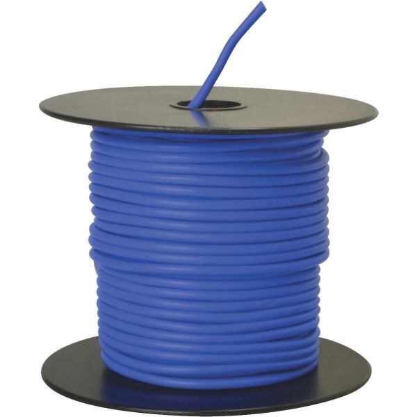 ROAD POWER 100 Ft. 14 Ga. PVC-Coated Primary Wire, Blue - Mc Mu