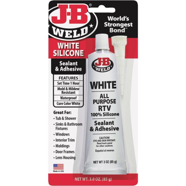 J-B Weld 3 Oz. White All-Purpose RTV Silicone Sealant & Adhesive - Mc Mu