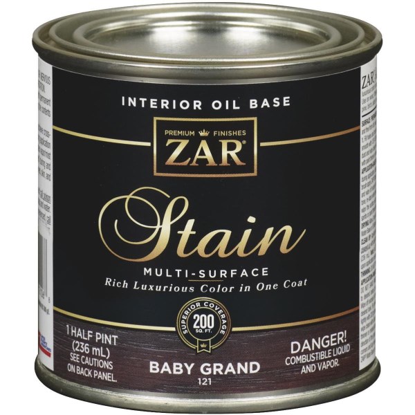 ZAR Oil-Based Wood Stain, Baby Grand, 1/2 Pt. - Mc Mu