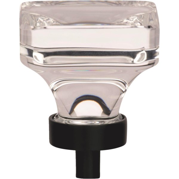 Amerock Glacio Clear/Black Bronze Cabinet Knob - Mc Mu