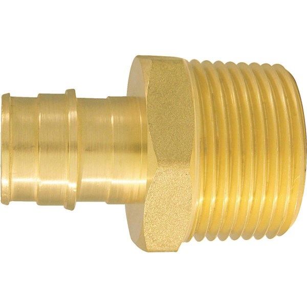 Apollo Retail 3/4 In. x 1 In. Brass Insert Fitting MIP Adapter Type A - Mc Mu
