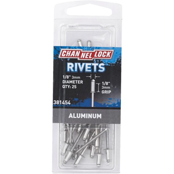 Channellock 1/8 In. Dia. x 1/8 In. Grip Aluminum POP Rivet (25-Pack) - Mc Mu