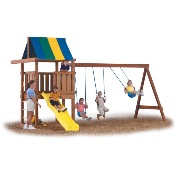 Swing N Slide Wrangler Playground Kit (Lumber and Slide not Included) - Mc Mu