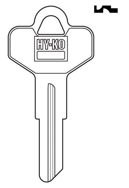 Hy-Ko House/Office Key Blank DE4 Single sided For Dexter Locks - Mc Mu