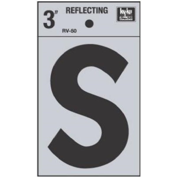 Hy-Ko Vinyl 3 In. Reflective Adhesive Letter, S - Mc Mu