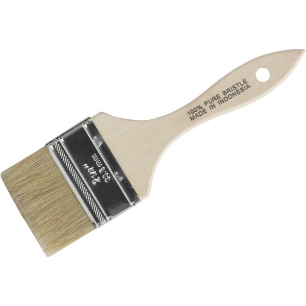 2-1/2 In. Flat Chip Natural Bristle Paint Brush - Mc Mu