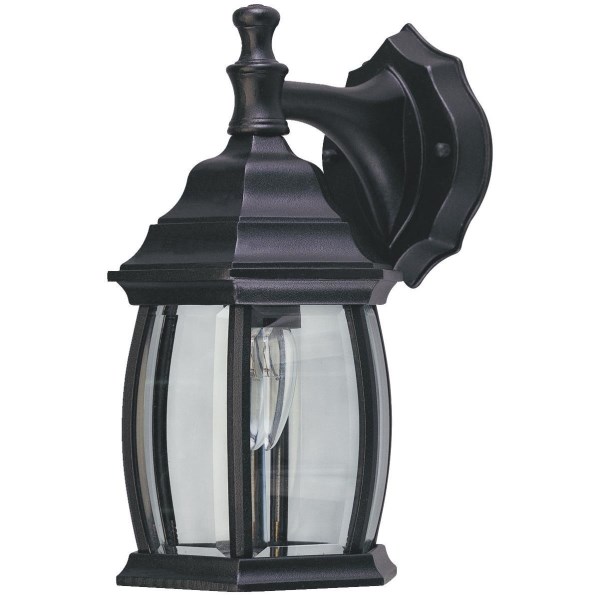 Home Impressions Black Incandescent Type A Outdoor Wall Light Fixture - Mc Mu