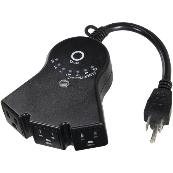 15A 125V 1875W Black Outdoor Timer - Mc Mu