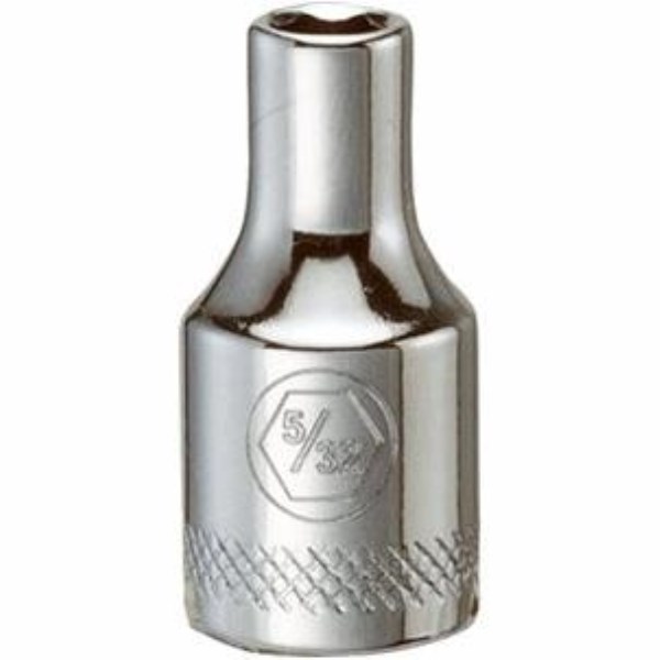 SAE Socket, Shallow, 6-Point,  5/32-In., 1/4-In. Drive - Mc Mu