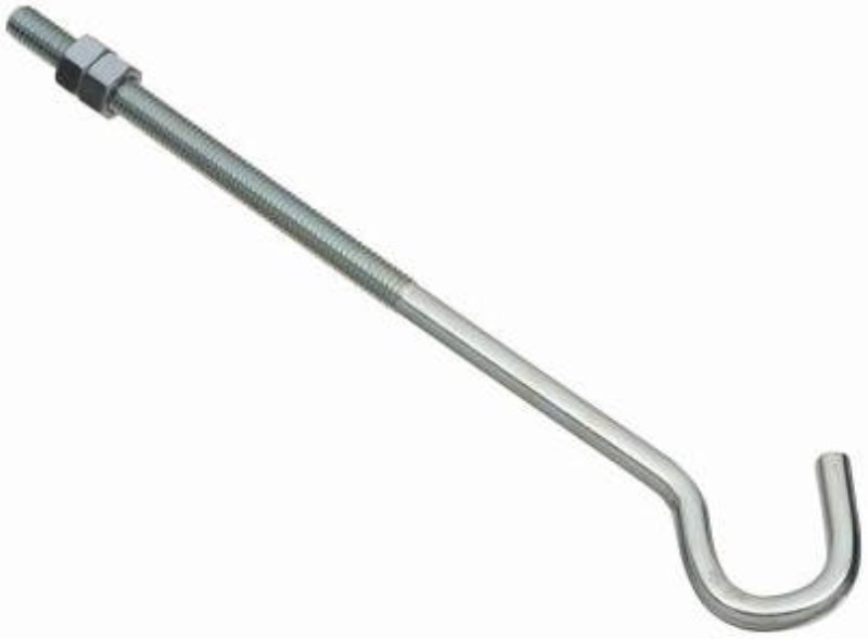 National 3/8 In. x 10 In. Zinc Hook Bolt - Mc Mu