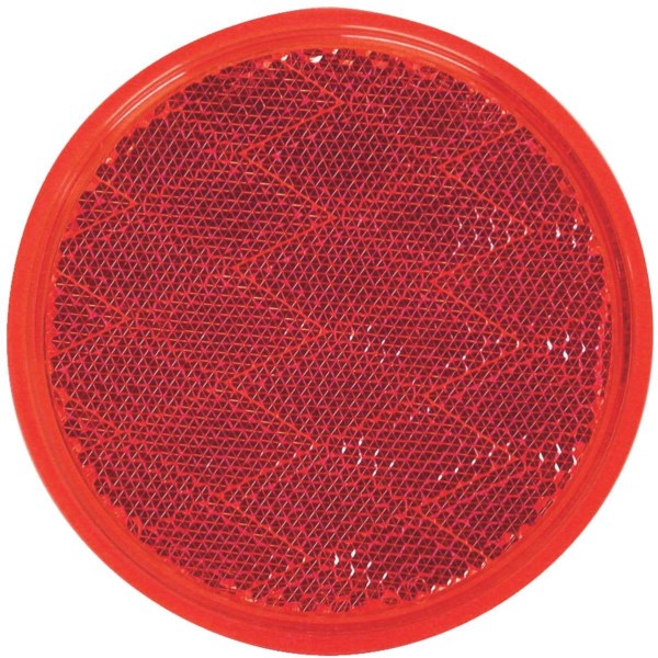 Peterson 3 In. Dia. Round Red Quick-Mount Reflector - Mc Mu