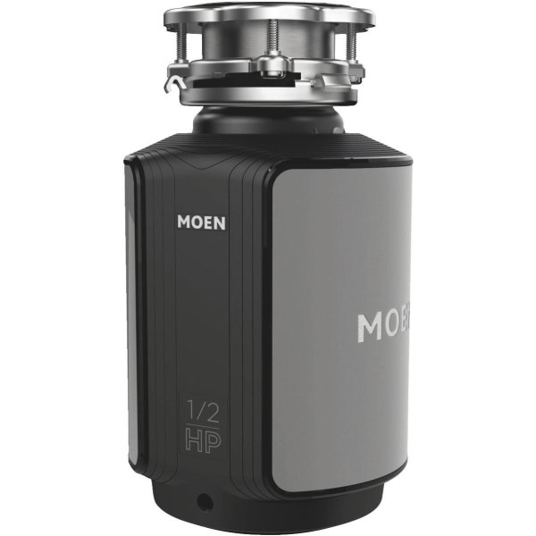 Moen 1/2 HP Stainless Steel Garbage Disposer, 4 Year Warranty - Mc Mu