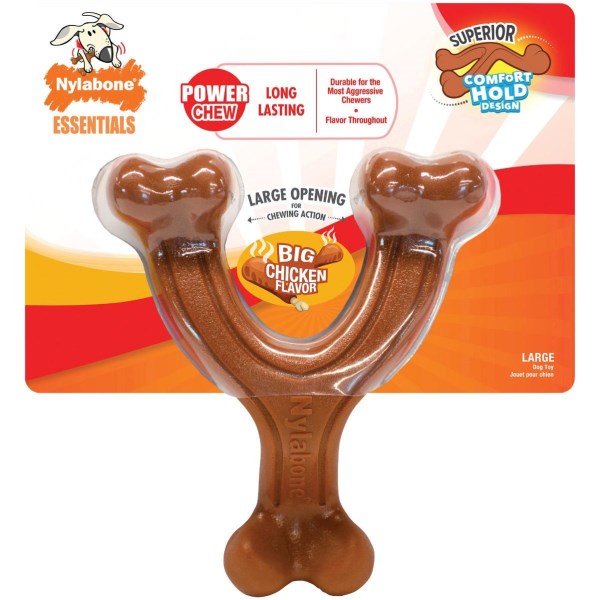 Nylabone Essentials Power Chew Wishbone Large Dog Toy - Mc Mu