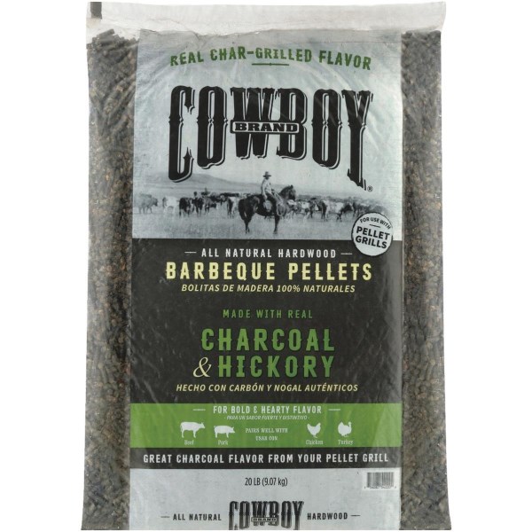 Cowboy 20 Lb. Hickory Charcoal Pellets - Mc Mu