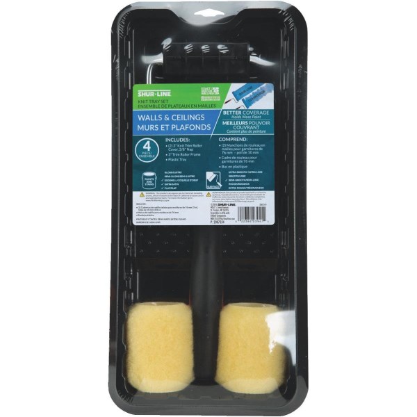 Shur-Line Shur-Flow 3 In. x 3/8 In. Knit Trim Roller Kit - Mc Mu