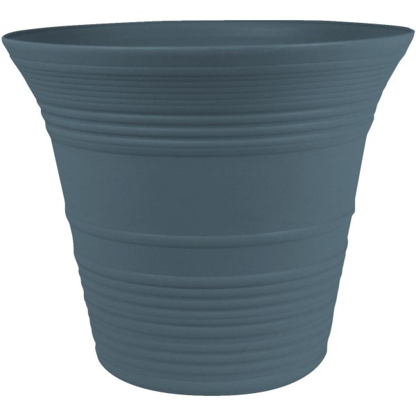 Myers Sedona 12 In. Dia. Polypropylene Slate Blue Planter - Mc Mu