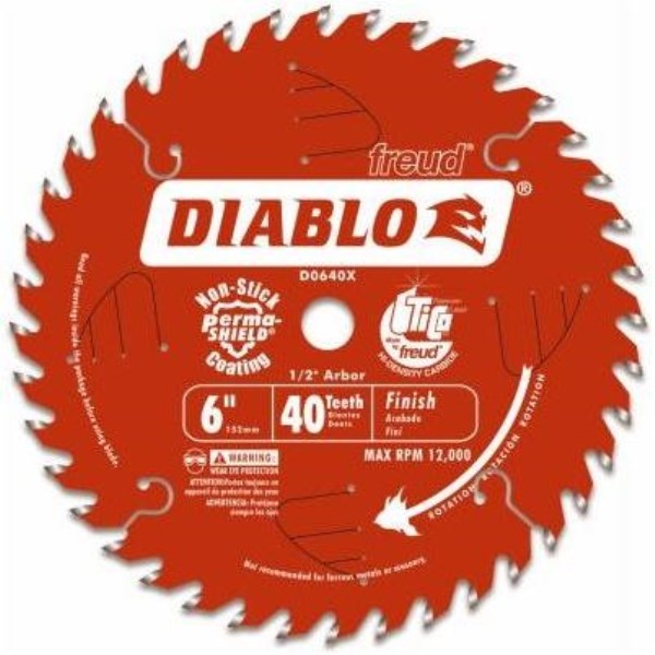 Diablo 6 In. 40-Tooth Finish Circular Saw Blade - Mc Mu