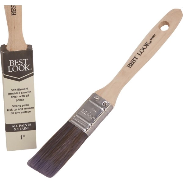 Best Look 1 In. Flat Polyester Paint Brush - Mc Mu