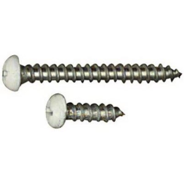 National 211 Steel Shelf Bracket Screw, White (12-Pack) - Mc Mu