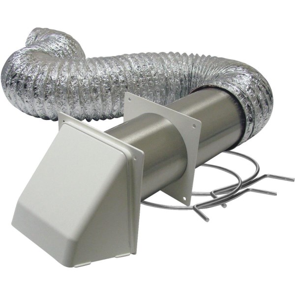 Lambro Brown Outside Dryer Vent Kit (6-Piece) - Mc Mu