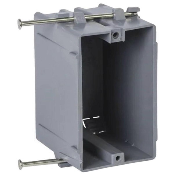 Gardner Bender 1-Gang PVC New Work Wall Electrical Box, 18 Cu. In. - Mc Mu