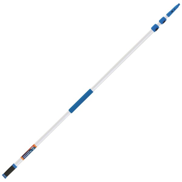 Unger Connect & Clean Professional 18 Ft. Aluminum Telescopic Pole with Locking Cone and Quick-Flip Clamps - Mc Mu