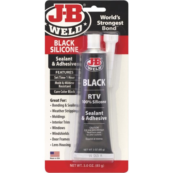 J-B Weld 3 Oz. Black All-Purpose RTV Silicone Sealant & Adhesive - Mc Mu