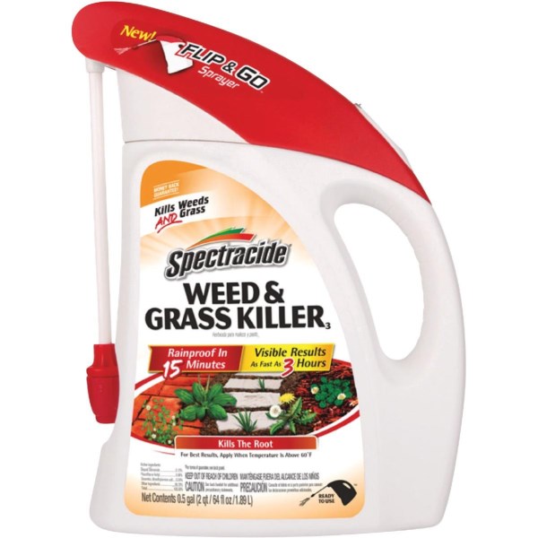 Spectracide Flip N’ Go 64 Oz. Ready To Use Battery Powered Sprayer Weed and Grass Killer - Mc Mu