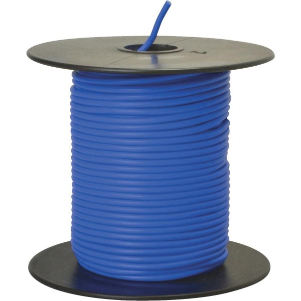 ROAD POWER 100 Ft. 18 Ga. PVC-Coated Primary Wire, Blue - Mc Mu