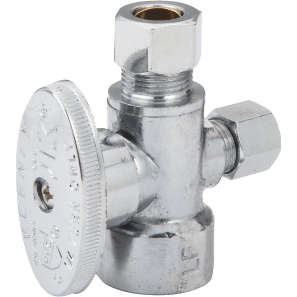 Do it 1/2 In. FIP x 3/8 In. OD x 1/4 In. OD Quarter Turn Angle Valve - Mc Mu